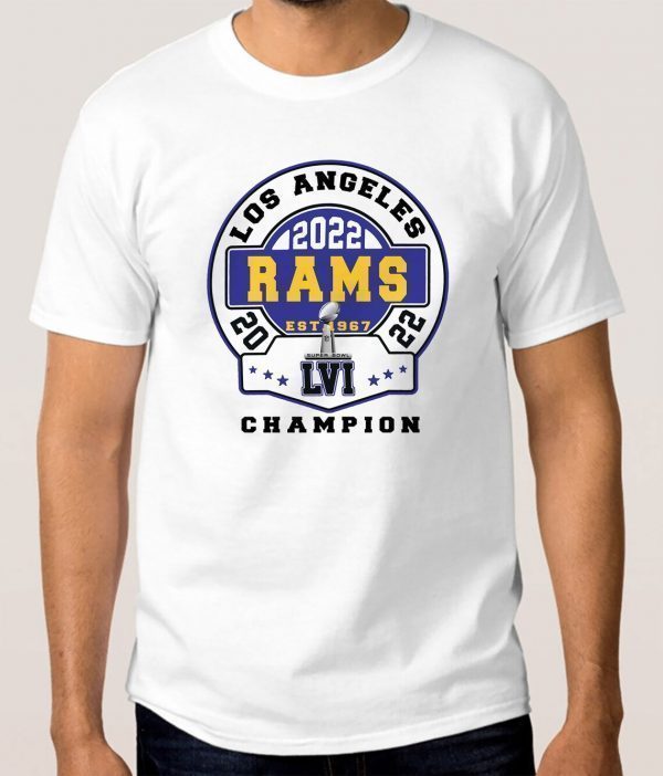 Los Angeles Rams champion Super Bowl LVI ,NFL Los Angeles Rams T-Shirt