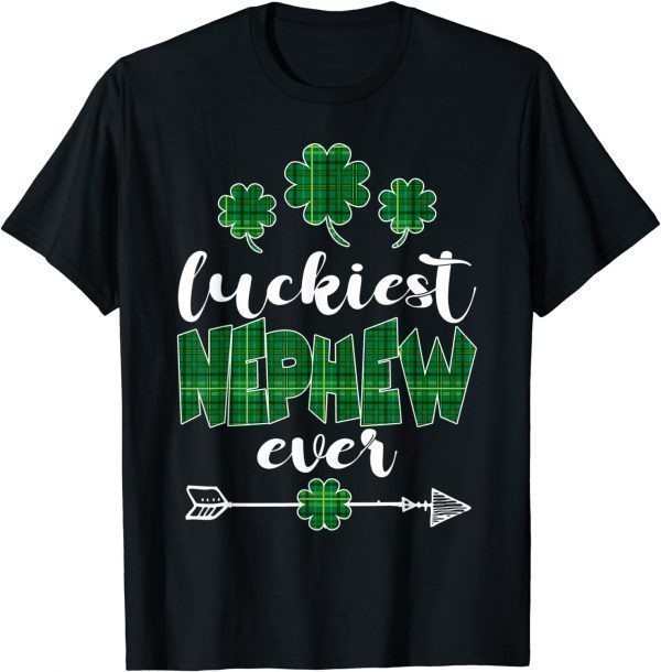 Luckiest Nephew Ever St Patricks Day Shamrock Buffalo Green Limited Shirt