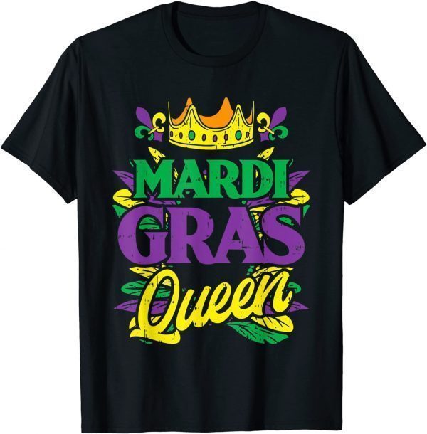 Mardi Gras Queen Crown Funny Mardi Gras Carnival Classic Shirt