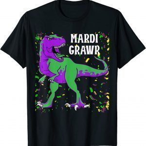 Mardi Grawr T Rex Dinosaur Bead Costume Mardi Gras 2022 Classic Shirt