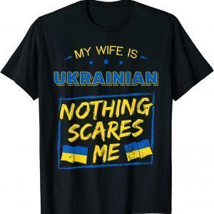 My Wife Is Ukrainian Ukraine Heritage Roots Pride Flag UKR Classic Shirt