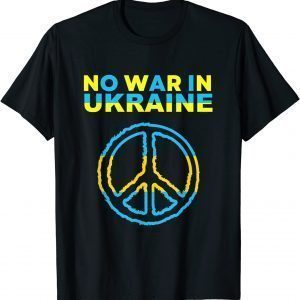 No War In Ukraine Support American Ukrainian Flag Classic Shirt