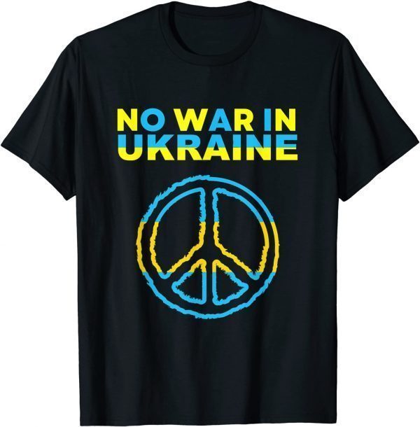 No War In Ukraine Support American Ukrainian Flag Classic Shirt