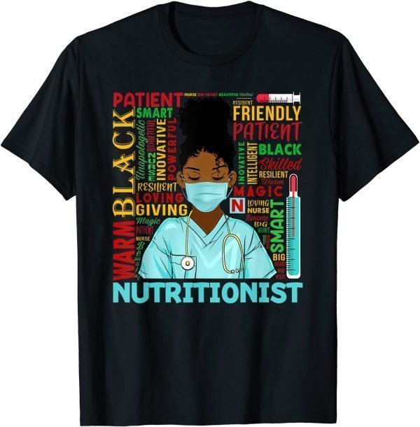 Nutritionist African American Women Black History Month T-Shirt