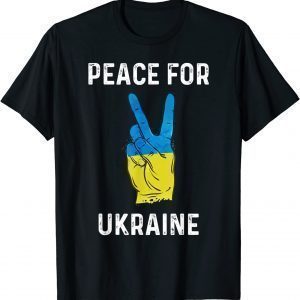 Peace To Ukraine Flag Vintage Ukraine Support Gift Shirt