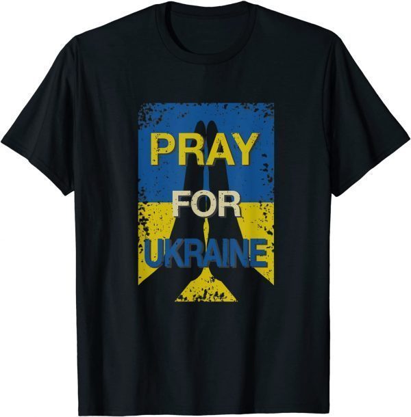 Pray For Ukraine Distressed Support & Stand for Ukraine Support Ukraine Shirt