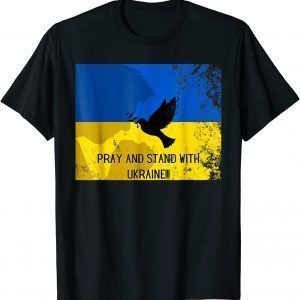 Pray For Ukraine Flag Free Ukraine - I Support Ukrainian 2022 Shirt