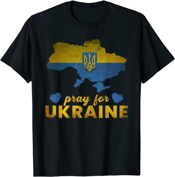 Pray For Ukraine-Stop The War Support Ukrainians Classic Shirt