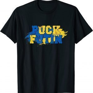 Puck Futin Meme I Stand With Ukraine Ukrainian Flag Peace Ukraine T-Shirt