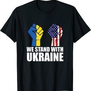 Puck Futin Stand With Ukraine Ukrainian Lover Support Us Flag Classic Shirt