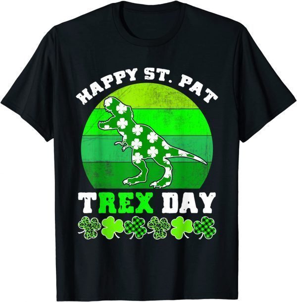 St Patricks Day Costume Dinosaur Happy St Pat T-Rex Day Classic Shirt