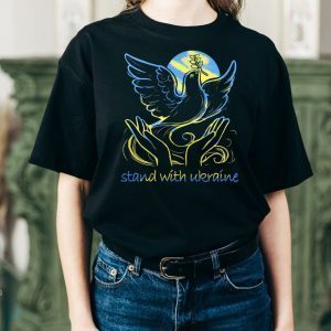 Stop War Stand With Ukraine Freedom and Peace Dove Shirt