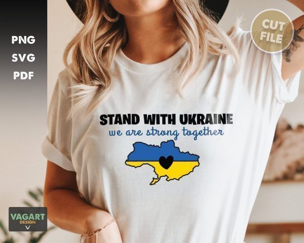 Stop Putin Stand With Ukraine We Are Strong Together T-Shirt