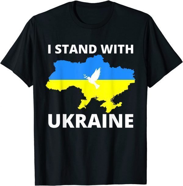 Stand with Ukraine Ukrainian Flag Support Ukraine Peace Ukraine T-Shirt