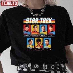 Star Trek Original Series Retro Full Color Crew Portrait Panels 2022 Shirt