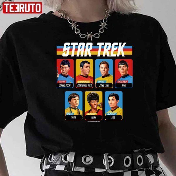 Star Trek Original Series Retro Full Color Crew Portrait Panels 2022 Shirt