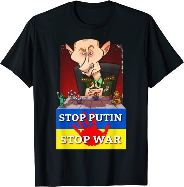 Stop Futin Stop War Funny Shirt Ukraine Freedom Anti Futin T-Shirt