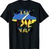 Free Ukraine Stop Ukraine War, Peace in the World Free Ukraine Flag T-Shirt