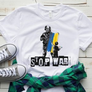 Stop War I Stand With Ukraine Ukraine Flag Classic Shirt