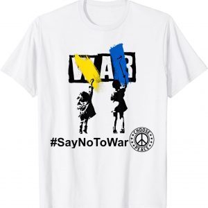 Stop War ,Kids Say No to War ,I Stand with Ukraine Love Ukraine T-Shirt