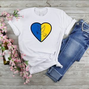 Stop War Peace Dove Pray For Ukraine Stand With Ukraine Shirt