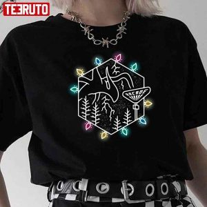 Stranger Things Shadow Monster With Christmas Lights Shirt