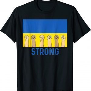 Strong Ukraine Flag vintage Ukraine Support Classic Shirt