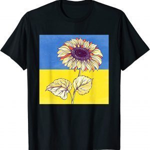 Sunflower Ukrainian Flag I Stand With Ukraine Ukraine Love Ukraine Flag T-Shirt