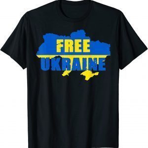 Support Ukraine I Stand With Ukraine Flag Free Ukraine Classic Shirt