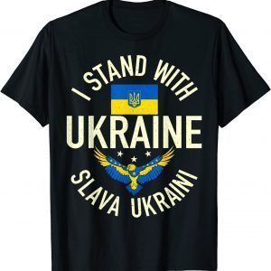 Support Ukraine I Stand With Ukraine Ukrainian Flag Patriot Classic Shirt