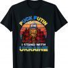 Support Ukraine Puck Futin I Stand With Ukraine Flag Bigfoot Classic Shirt