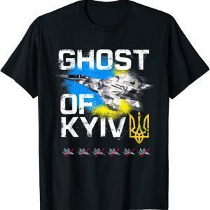 The Ghost Of Kyiv Ukraine Fighter Jet Ukraine Flag Shirt