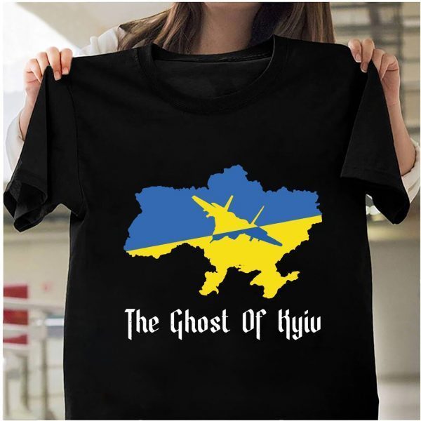 The Ghost Of Kyiv Ukraine Flag I Stand With Ukraine Classic T-Shirt