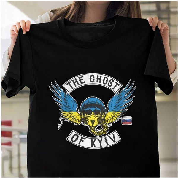 The Ghost Of Kyiv Wings Ukraine Force Flag Support Ukraine Shirt