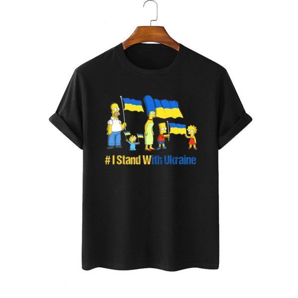 The Simpsons I stand with Ukraine Love Ukraine Shirt