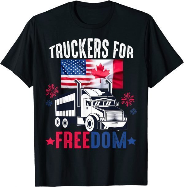 Trucker For Freedom Canada Freedom Convoy 2022 Canada Flag Classic Shirt