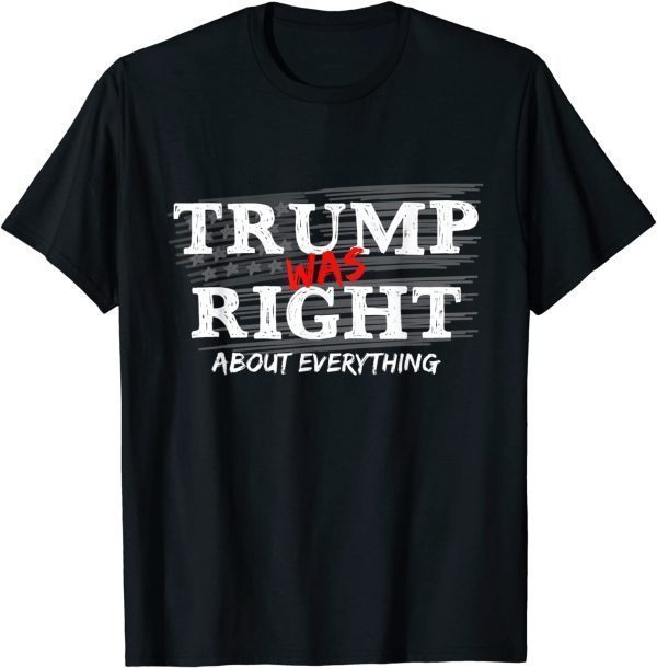 Trump Was Right About Everything, Anti Biden Outfits Classic Shirt