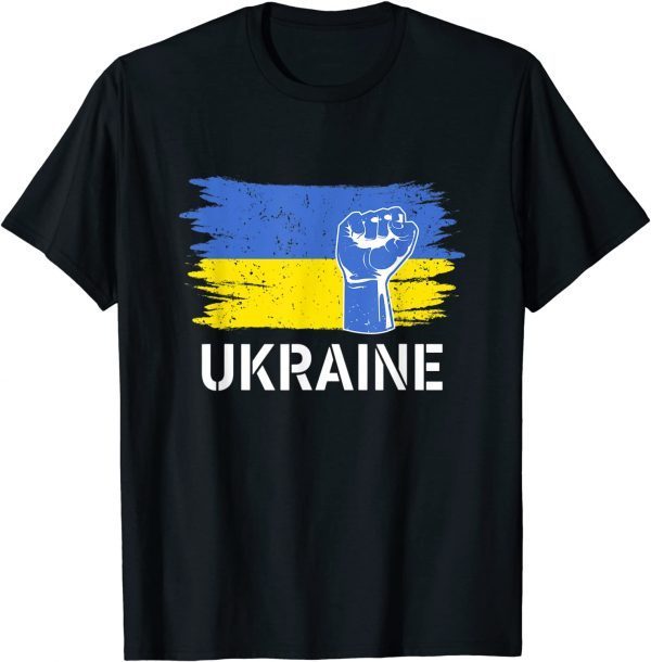 Ukraine Flag Merchandise Ukrainians DNA American Ukrainians Peace Ukraine T-Shirt