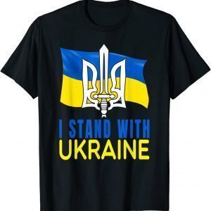 Ukraine Flag and Trident Ukrainian Vintage Classic Shirt