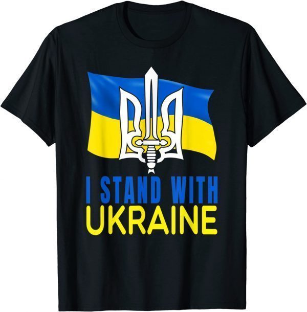 Ukraine Flag and Trident Ukrainian Vintage Classic Shirt