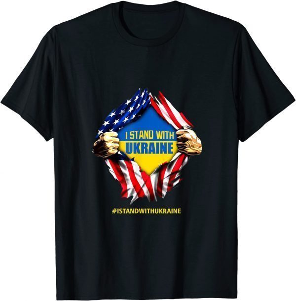 Ukraine I Stand With Ukraine Flag Support Ukraine T-Shirt