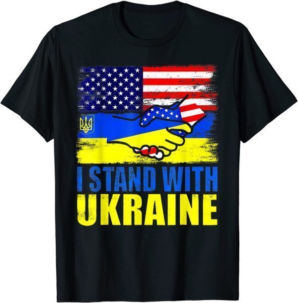 Ukraine I Stand With Ukraine Ukrainian Flag Support Love Ukraine Shirt