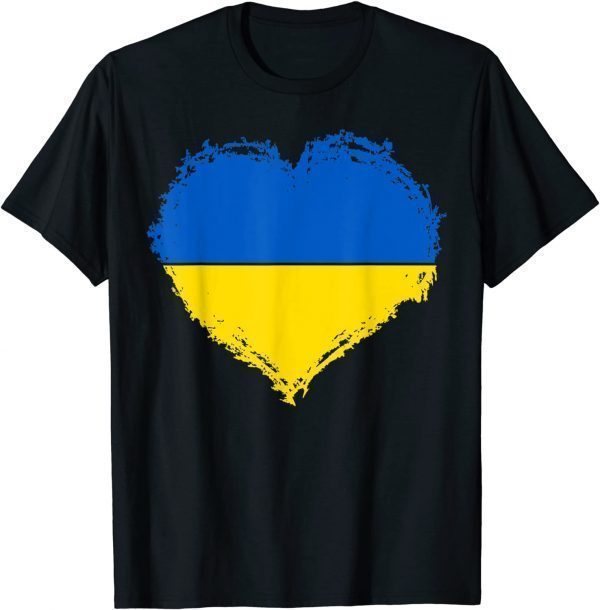 Ukraine Pride Vintage Retro Feel Ukrainian Flag Colors Peace Ukraine T-Shirt
