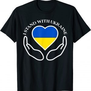 Ukrainian Flag Support Ukraine Freedom I Stand With Ukraine Peace Ukraine T-Shirt