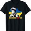 Ukrainian Lover Free Ukraine I stand with Ukraine flag Peace Ukraine T-Shirt