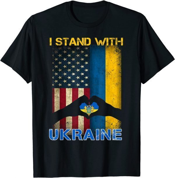 Stop War Ukrainian Lover I Stand With Ukraine Flag Ukrainian Shirt