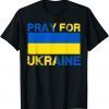 Vintage Pray For Ukraine I Stand With Ukraine Ukrainian Flag Peace Ukraine T-Shirt