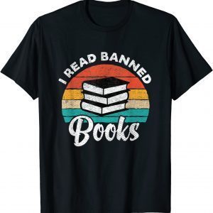 Vintage Retro I Read Banned Books Classic Shirt