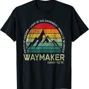 Vintage Waymaker Promise Keeper Miracle Worker Christian Classic Shirt