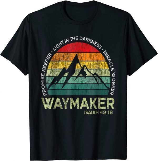 Vintage Waymaker Promise Keeper Miracle Worker Christian Classic Shirt